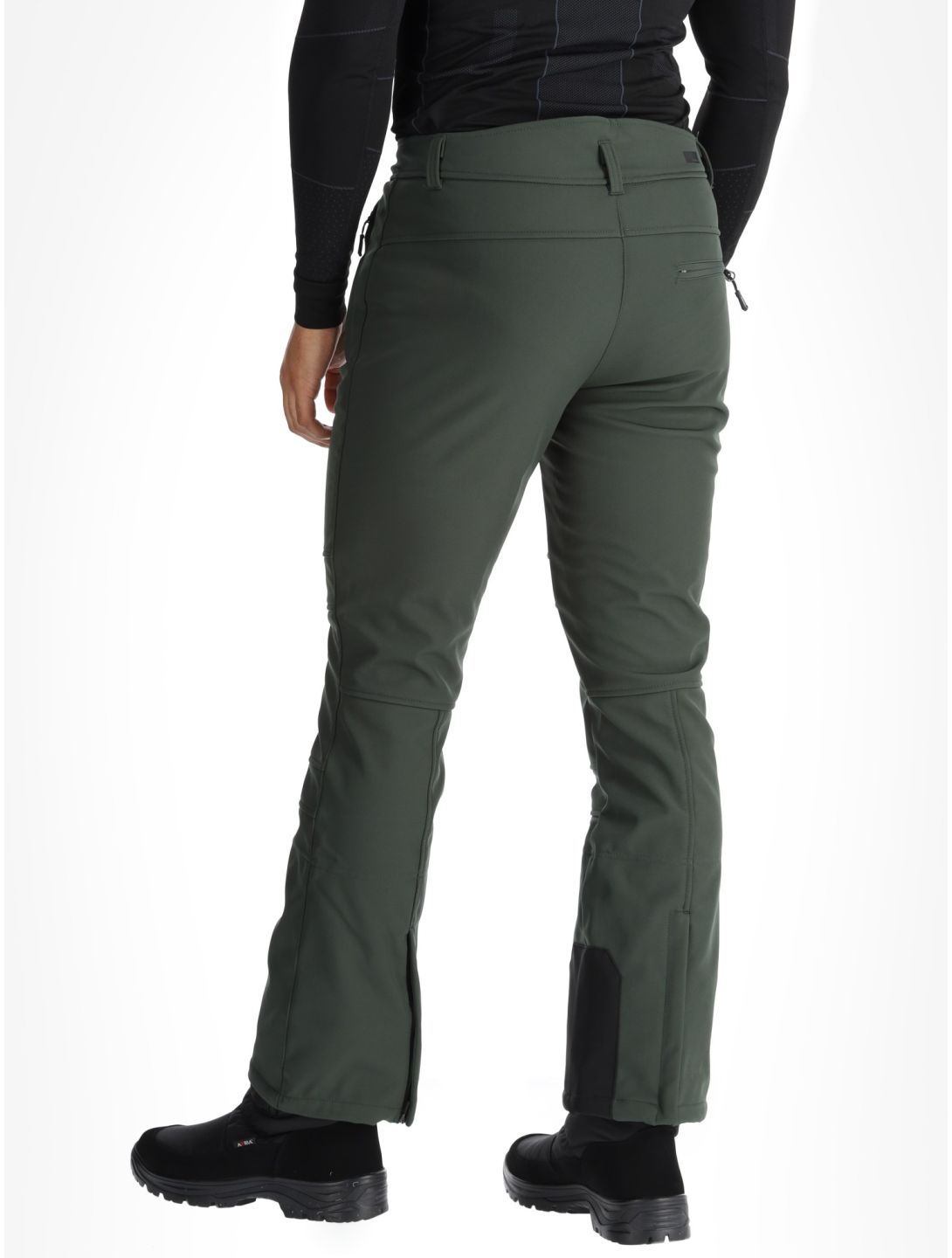 Icepeak, Erding pantaloni da sci softshell uomo Dark Olive verde 