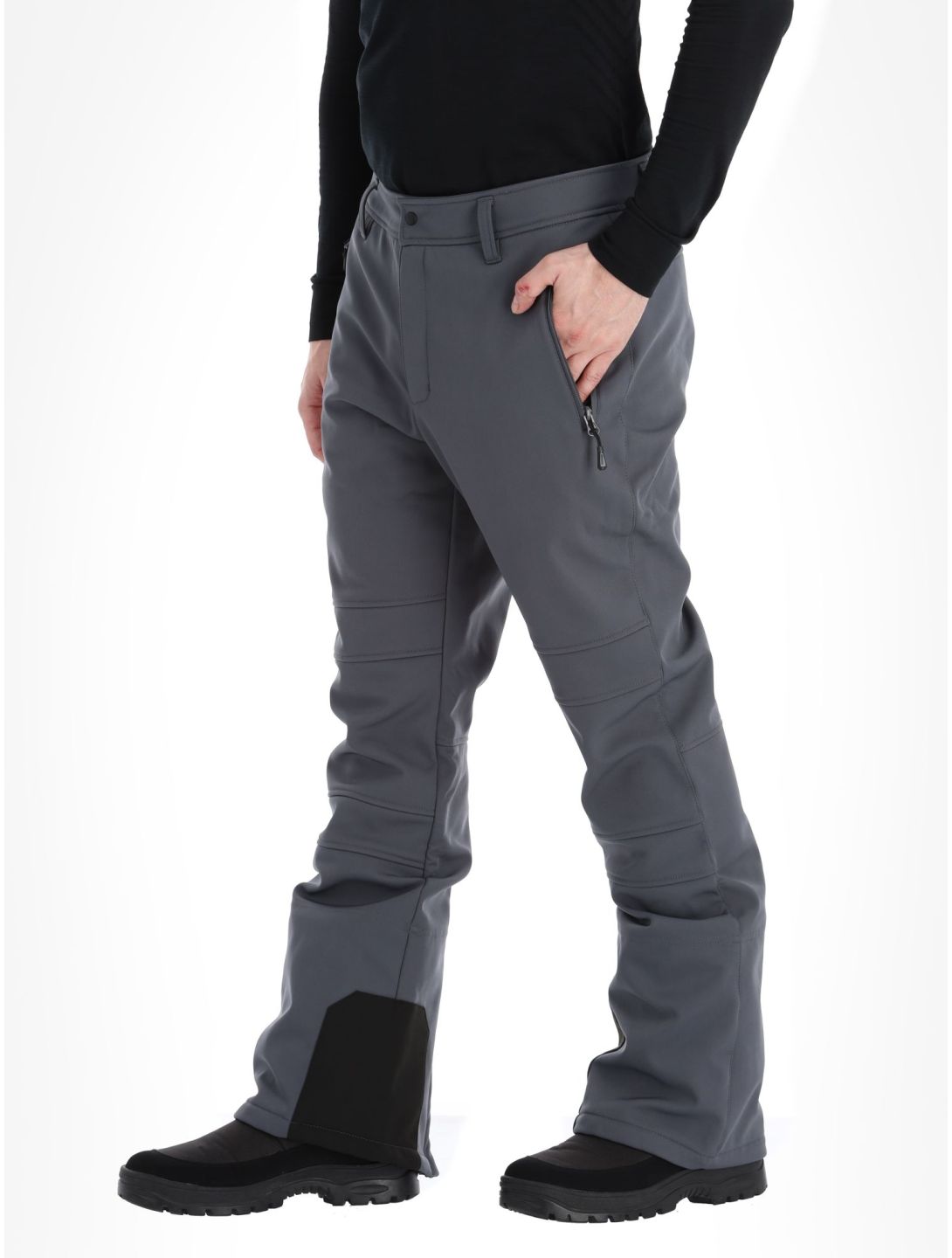 Icepeak, Erding pantaloni da sci softshell uomo Granite grigio 