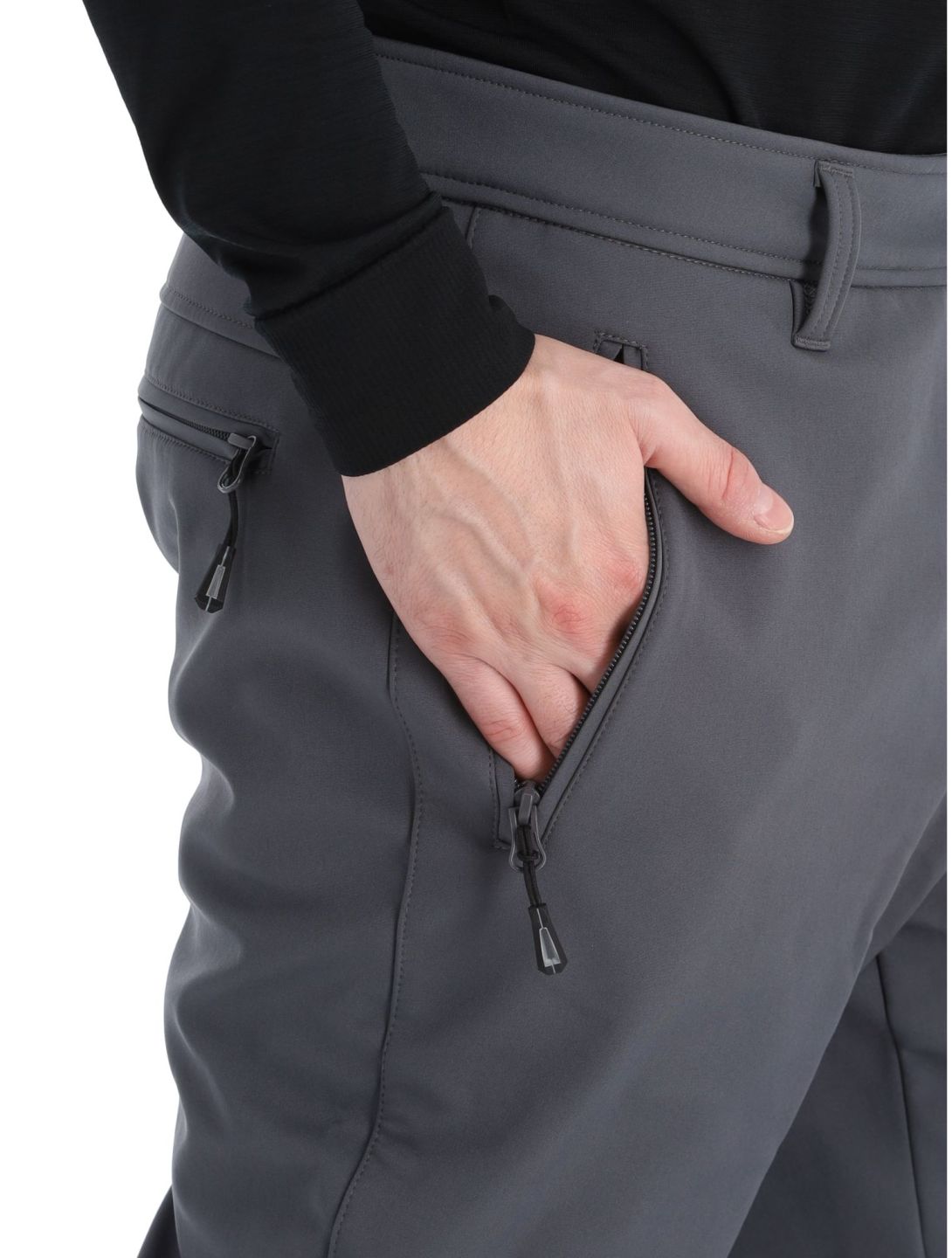 Icepeak, Erding pantaloni da sci softshell uomo Granite grigio 