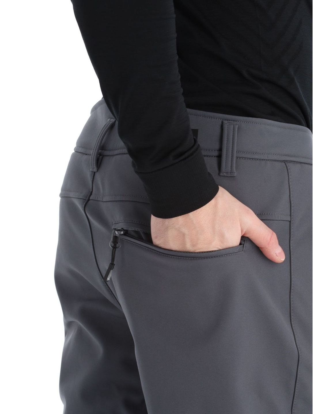 Icepeak, Erding pantaloni da sci softshell uomo Granite grigio 