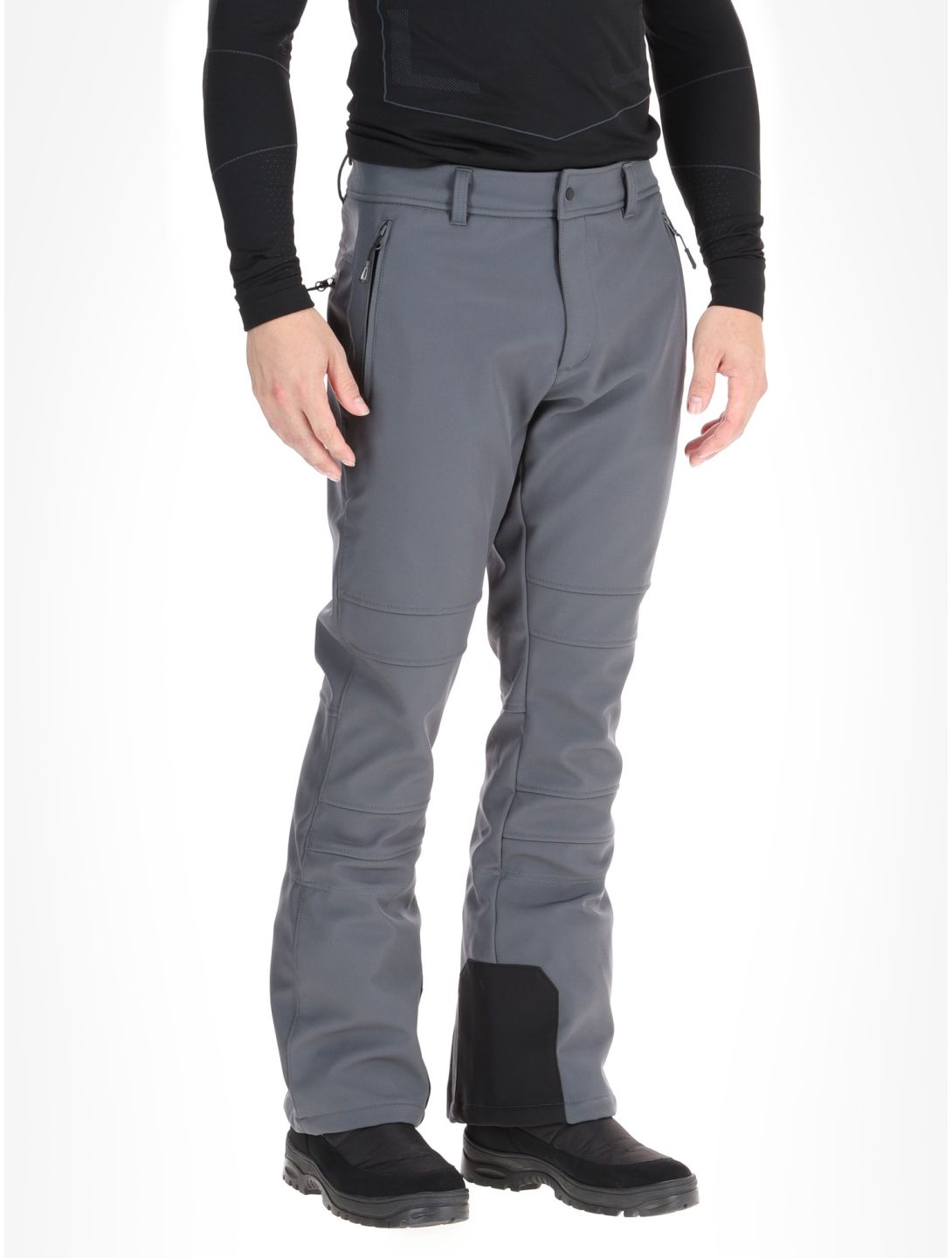 Icepeak, Erding pantaloni da sci softshell uomo Granite grigio 