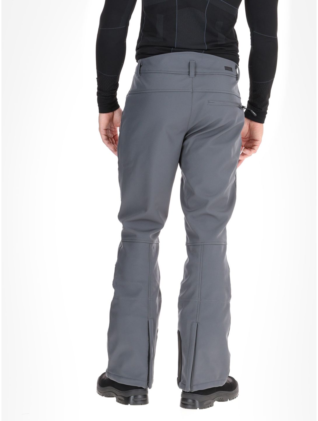 Icepeak, Erding pantaloni da sci softshell uomo Granite grigio 