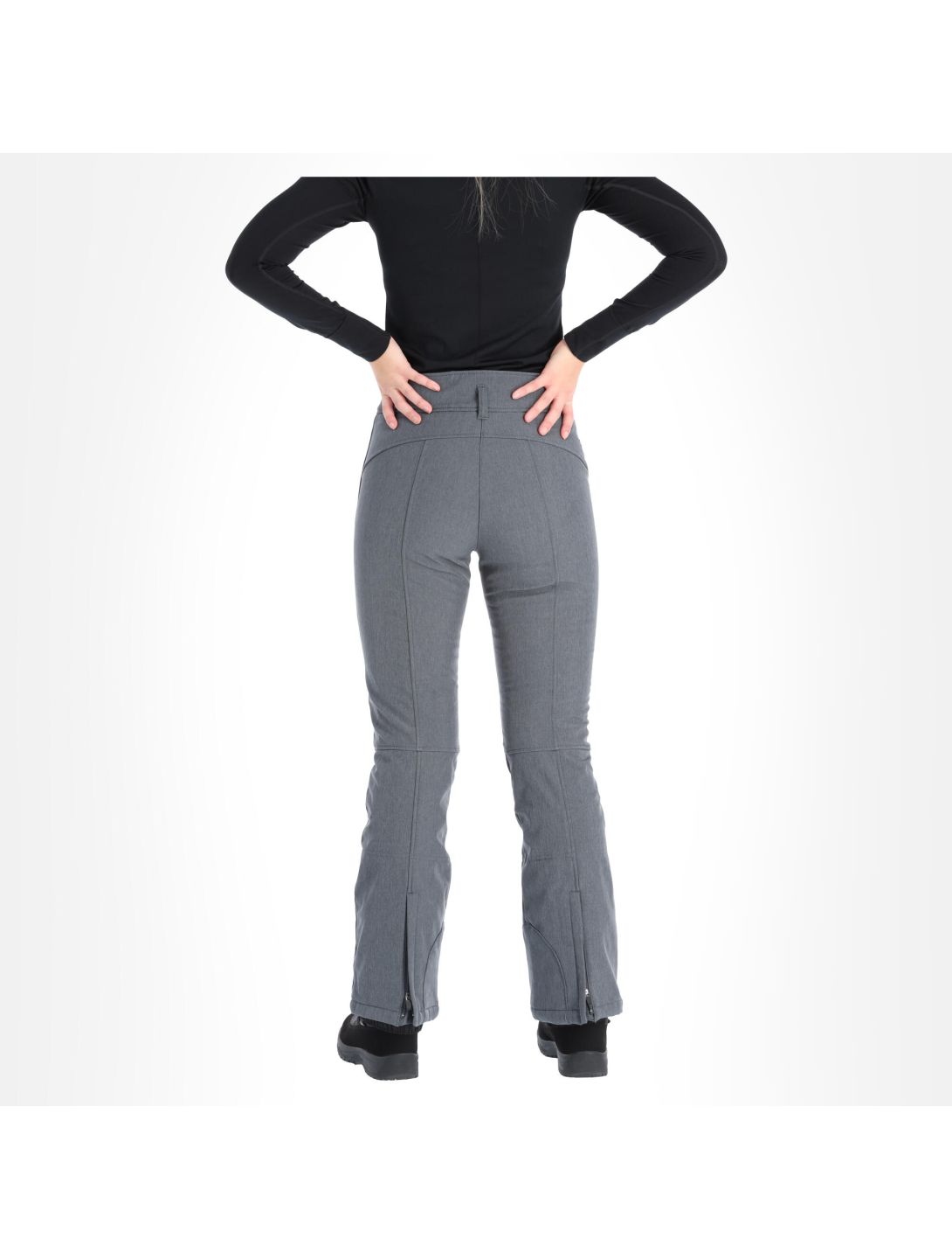 Icepeak, Eufaula pantaloni da sci softshell slim fit donna lead grigio