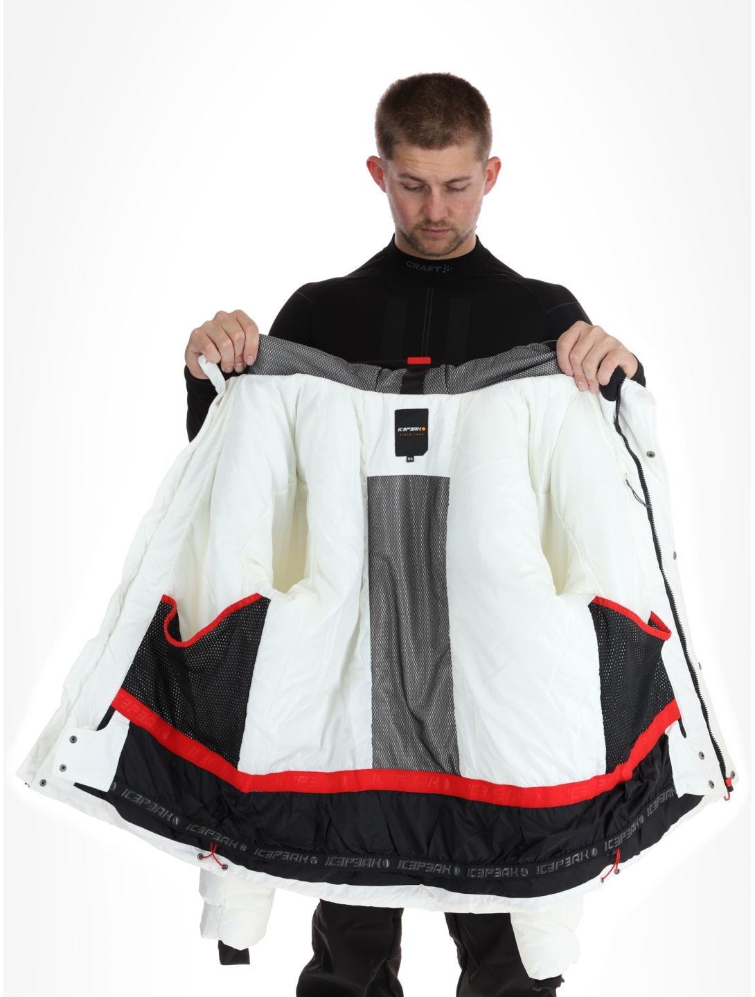 Icepeak, Evarts giacca sci uomo Natural White bianco 