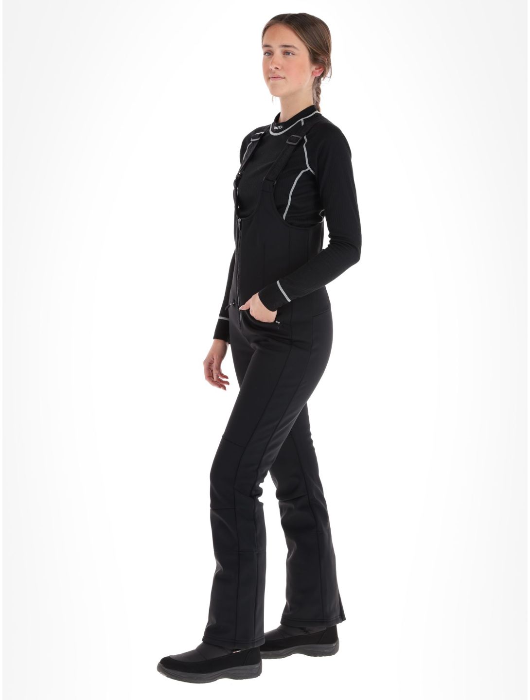 Icepeak, Exira pantaloni da sci softshell donna Black nero 