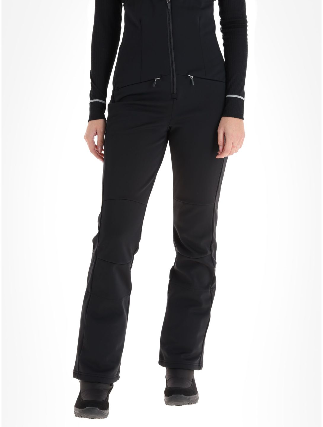 Icepeak, Exira pantaloni da sci softshell donna Black nero 