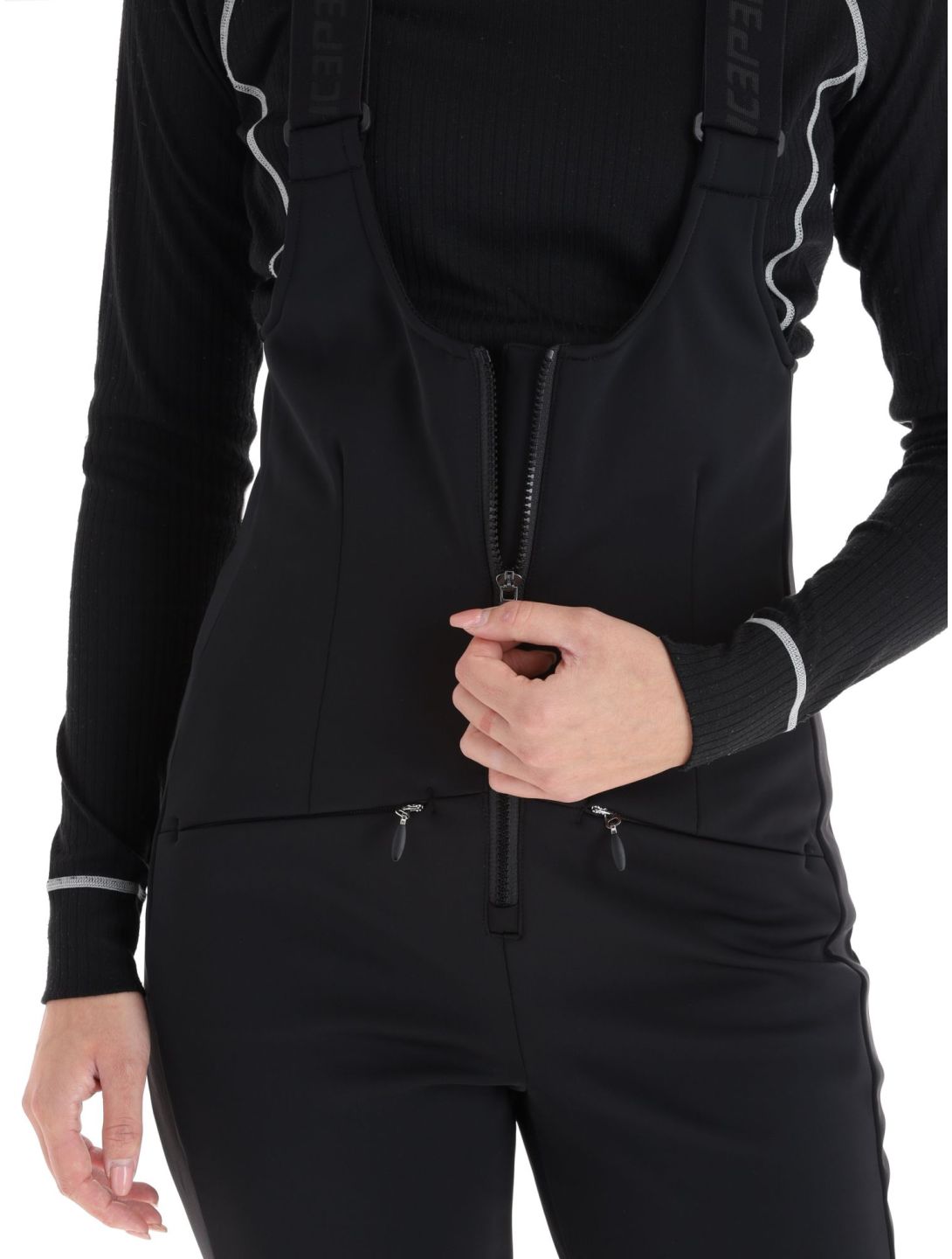 Icepeak, Exira pantaloni da sci softshell donna Black nero 