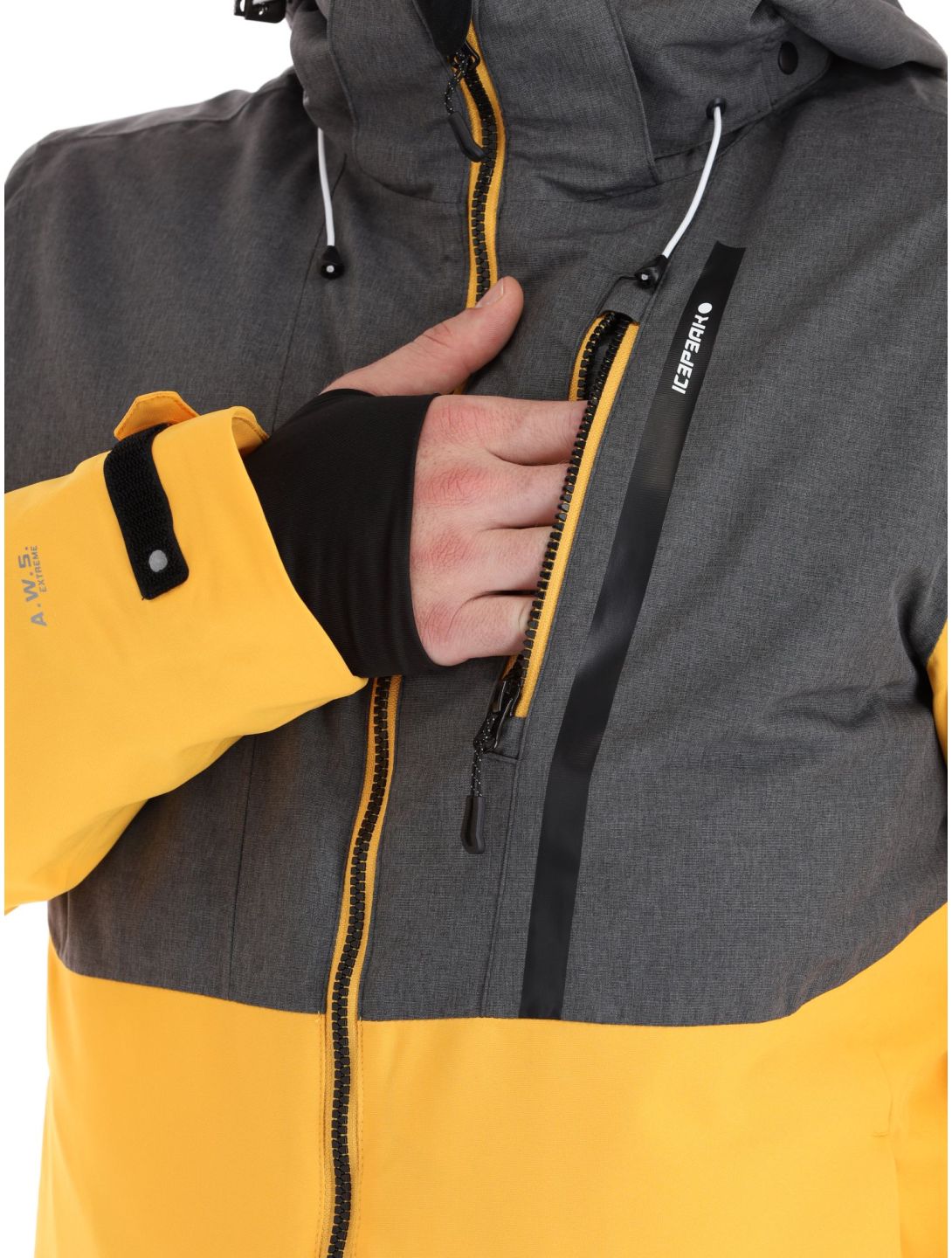 Icepeak, Falaise giacca sci uomo Yellow giallo 