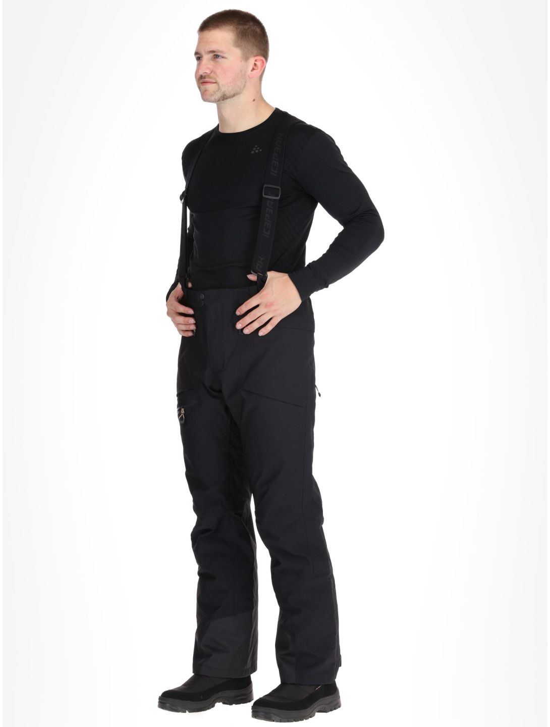 Icepeak, Farley pantaloni da sci senza imbottitura uomo Black nero 