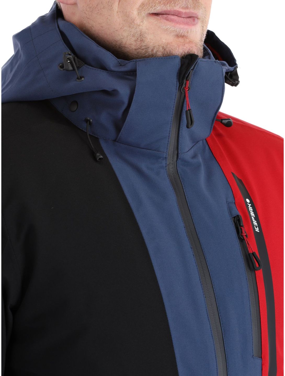 Icepeak, Fircrest giacca sci uomo Dark Blue nero, rosso 