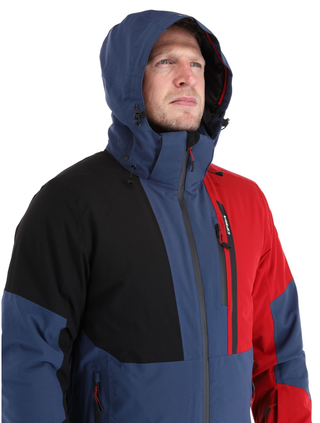 Icepeak, Fircrest giacca sci uomo Dark Blue nero, rosso 