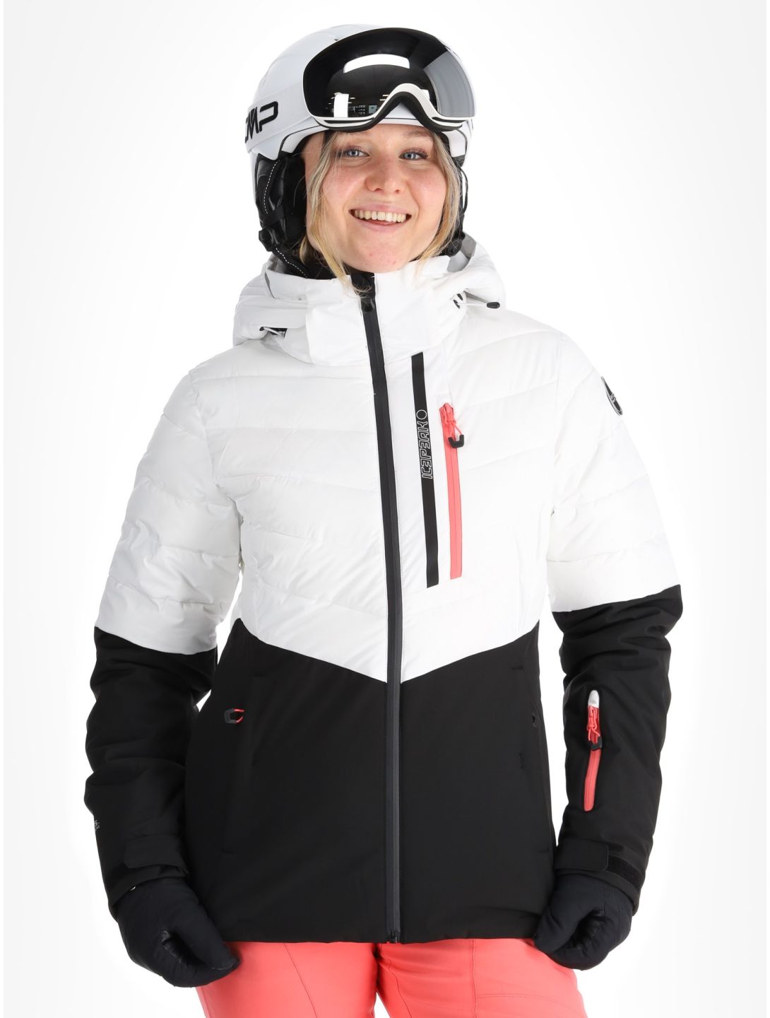 Icepeak, Florala giacca sci donna Optic White bianco 