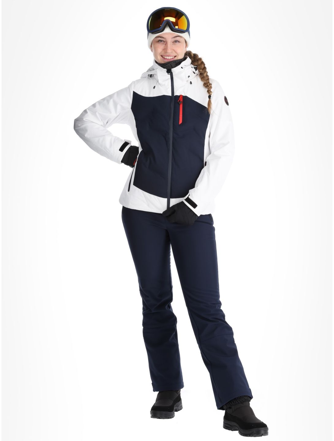 Icepeak, Flovilla giacca sci donna Optic White bianco 