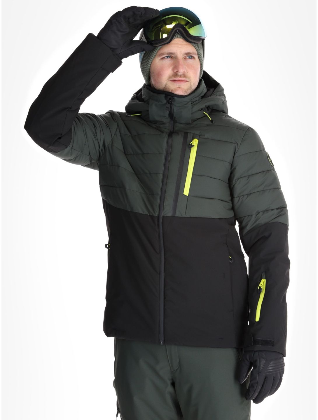 Icepeak, Folsom giacca sci uomo Dark Olive verde 