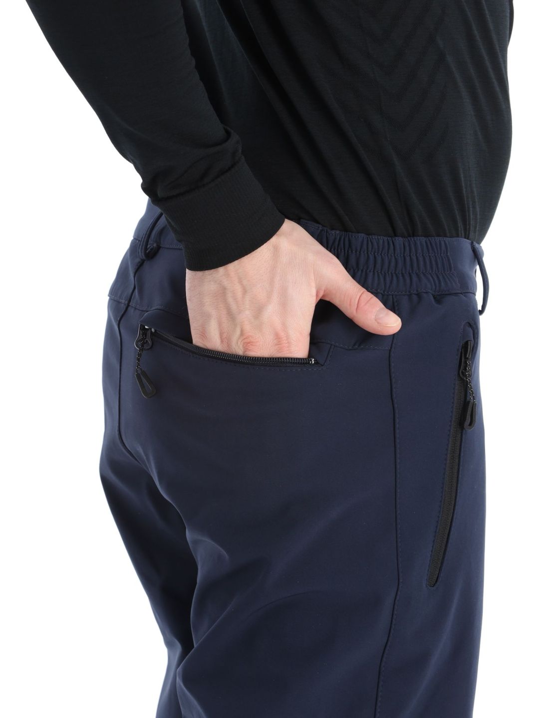 Icepeak, Frankfurt pantaloni da sci softshell uomo Dark Blue blu 