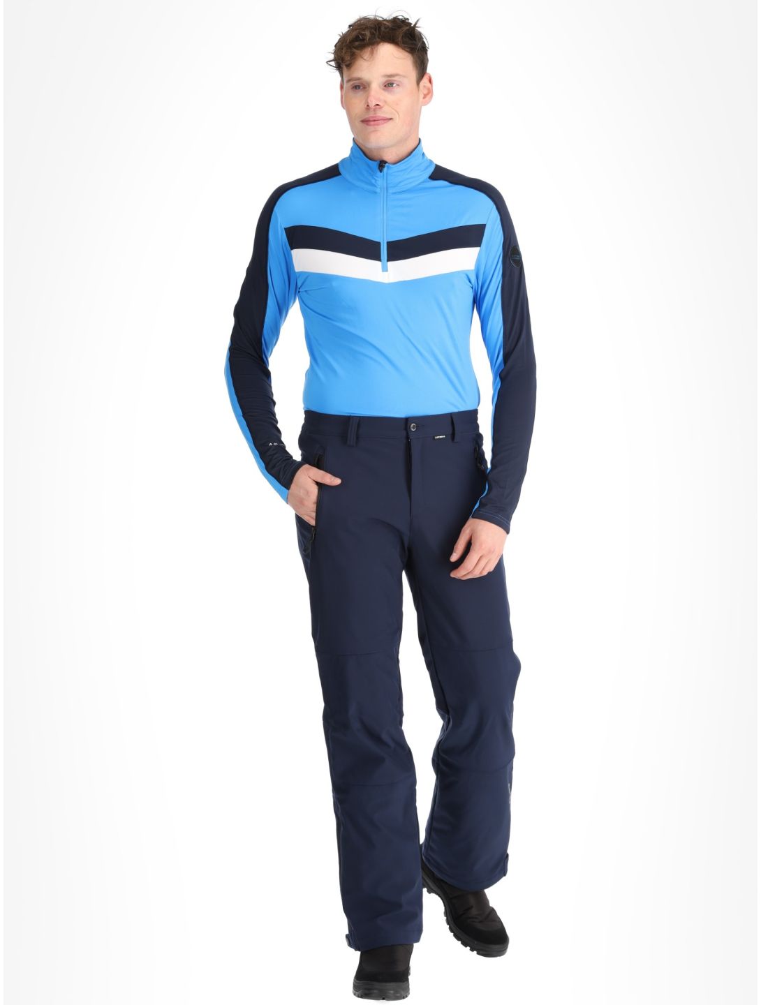 Icepeak, Frankfurt pantaloni da sci softshell uomo Dark Blue blu 