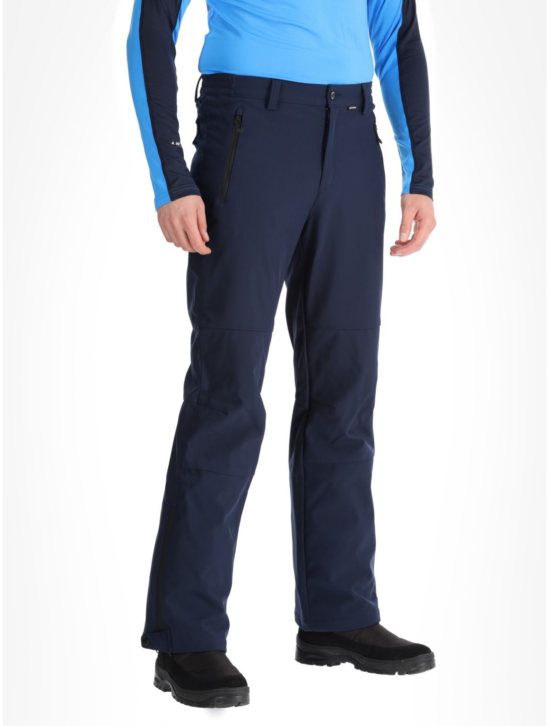 Icepeak, Frankfurt pantaloni da sci softshell uomo Dark Blue blu 