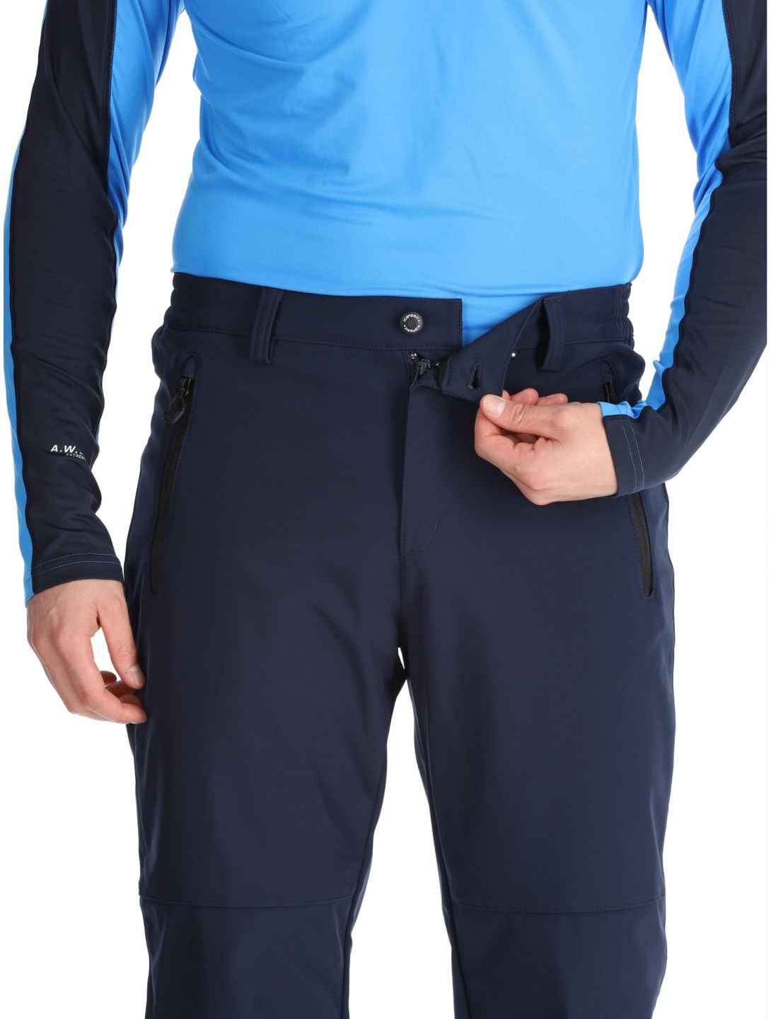 Icepeak, Frankfurt pantaloni da sci softshell uomo Dark Blue blu 