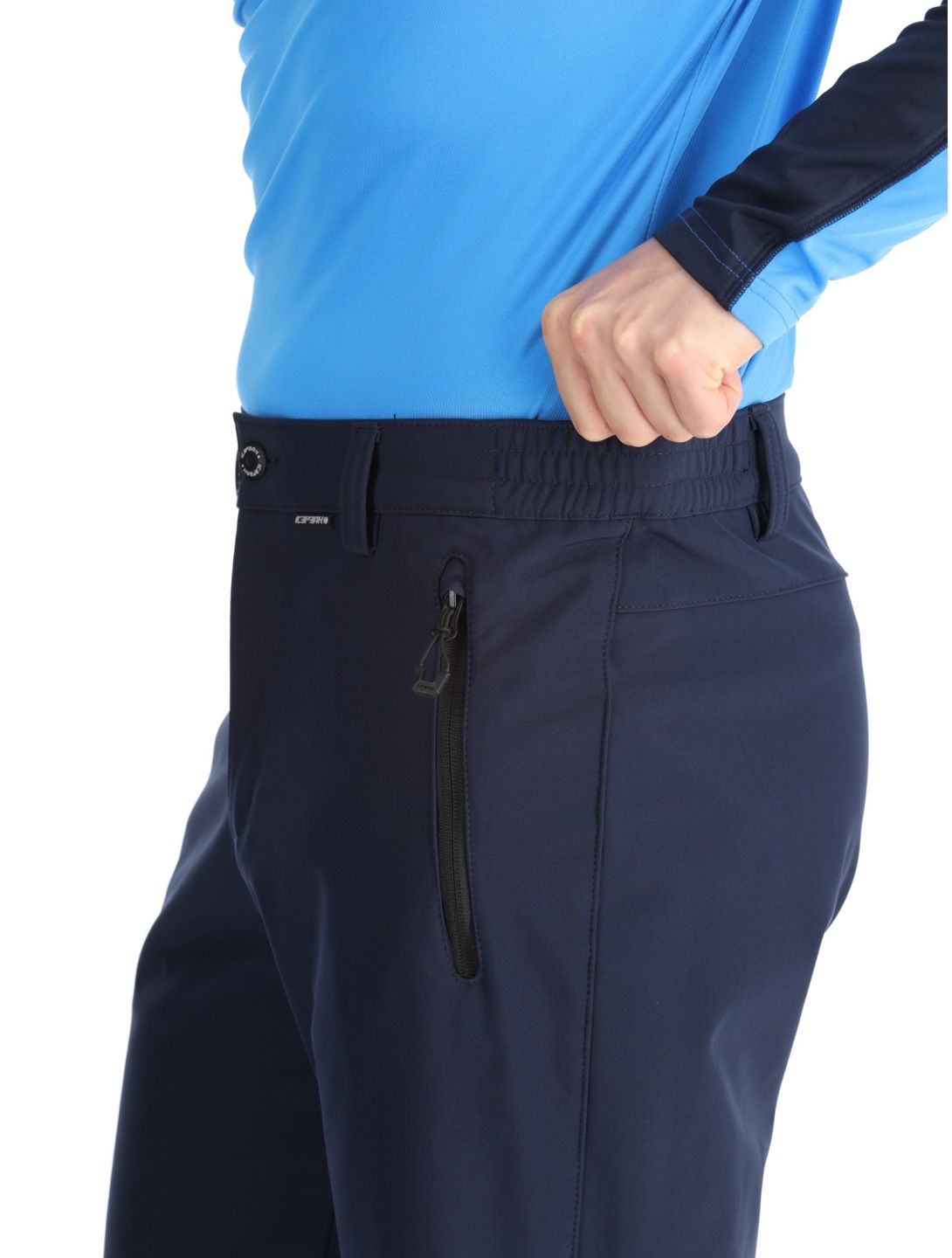 Icepeak, Frankfurt pantaloni da sci softshell uomo Dark Blue blu 