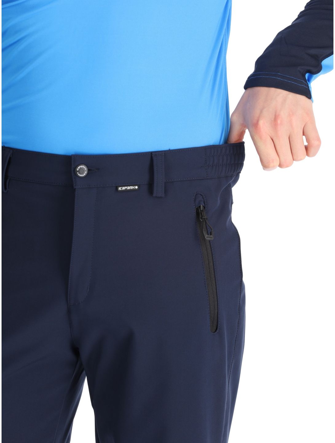 Icepeak, Frankfurt pantaloni da sci softshell uomo Dark Blue blu 