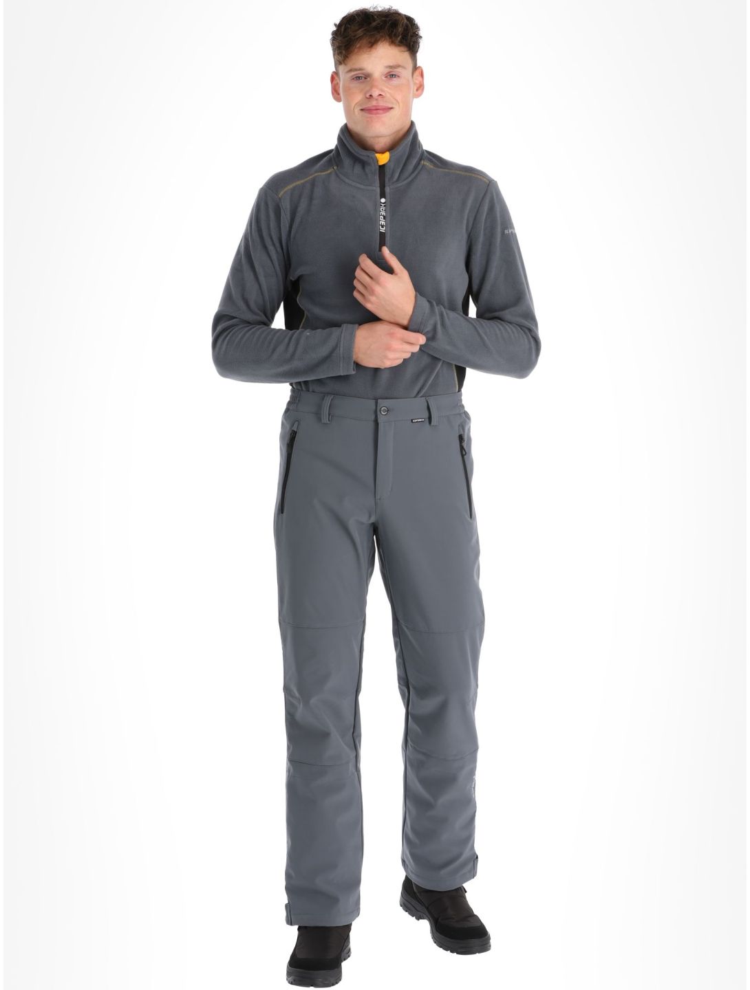 Icepeak, Frankfurt pantaloni da sci softshell uomo Granite grigio 