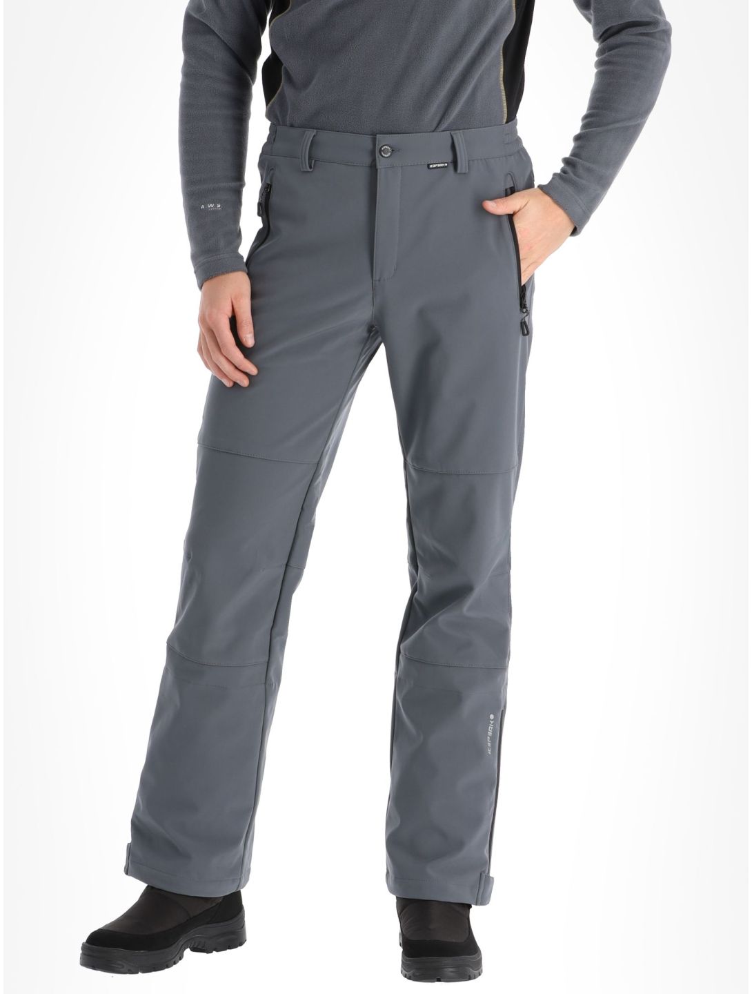 Icepeak, Frankfurt pantaloni da sci softshell uomo Granite grigio 