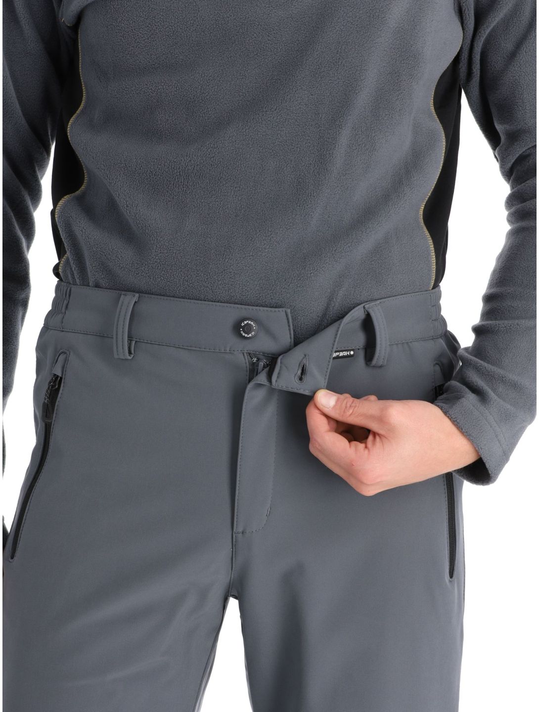 Icepeak, Frankfurt pantaloni da sci softshell uomo Granite grigio 