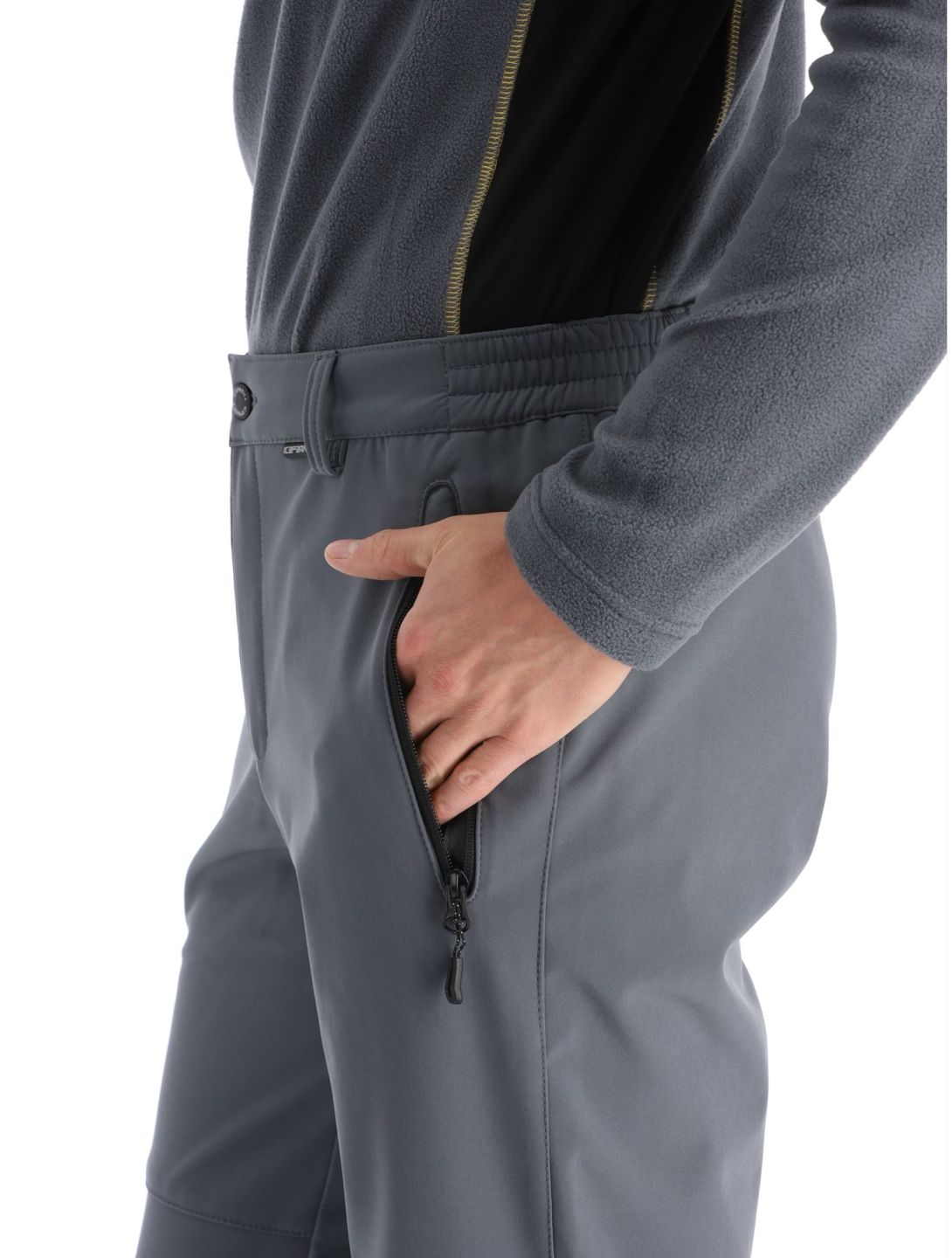 Icepeak, Frankfurt pantaloni da sci softshell uomo Granite grigio 