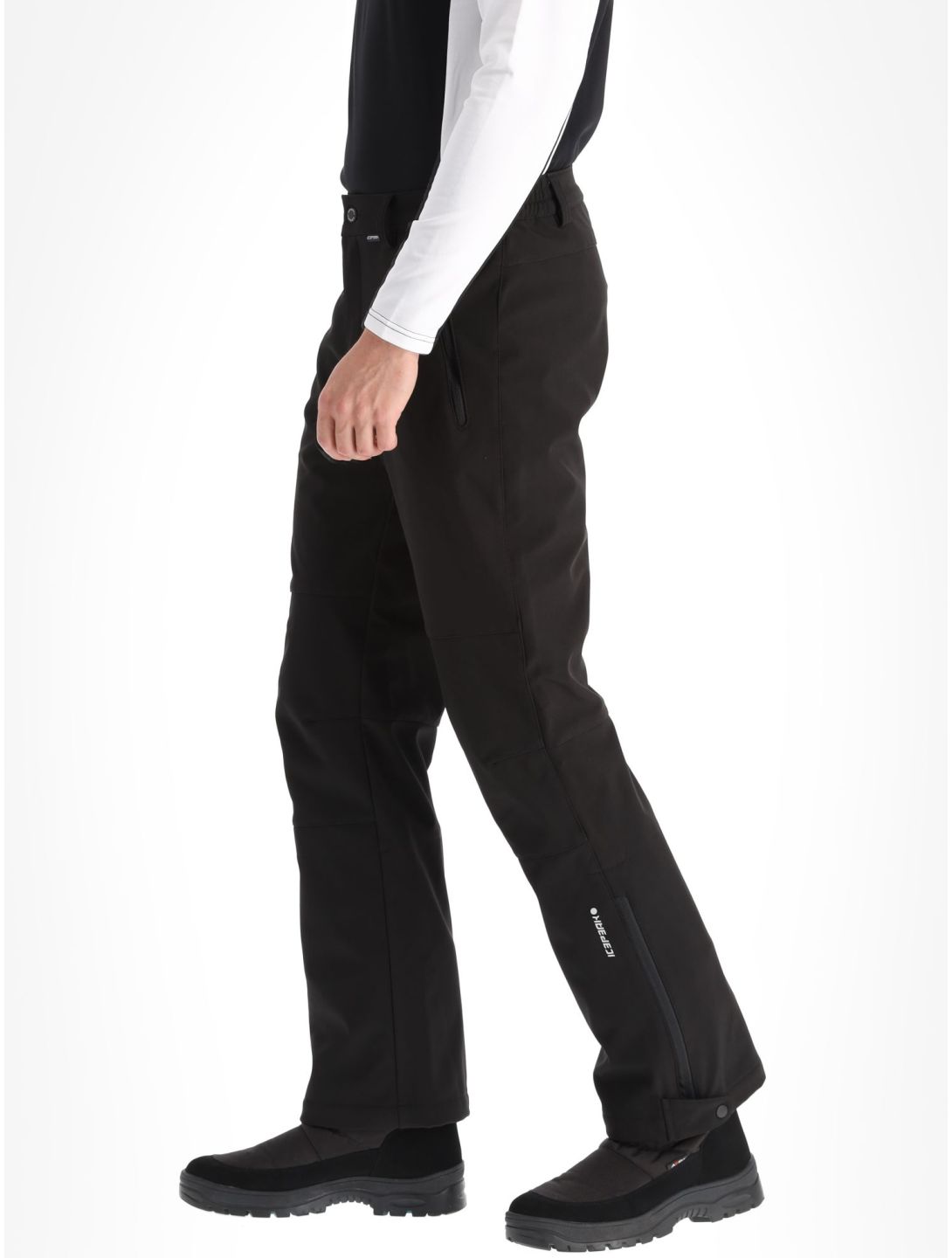 Icepeak, Frankfurt pantaloni da sci softshell conformato corto uomo Black nero 