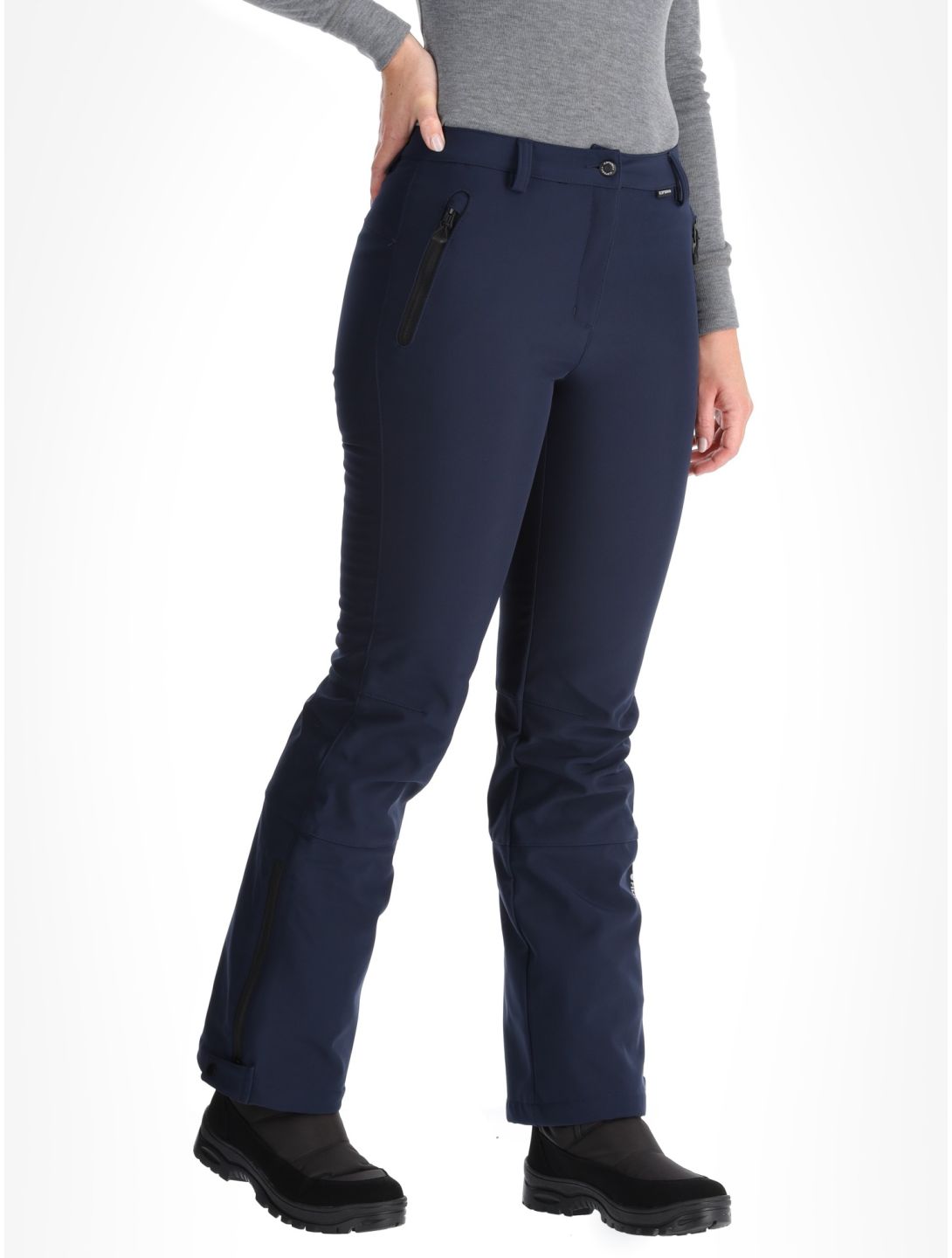 Icepeak, Frechen pantaloni da sci softshell donna Dark Blue blu 