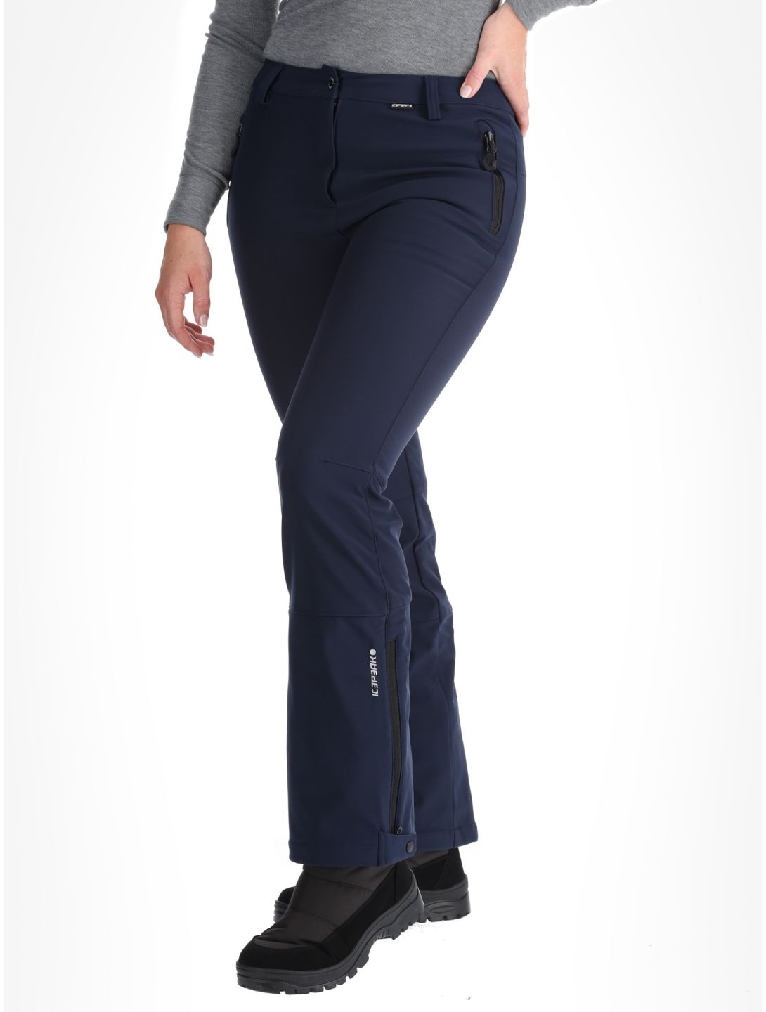 Icepeak, Frechen pantaloni da sci softshell donna Dark Blue blu 