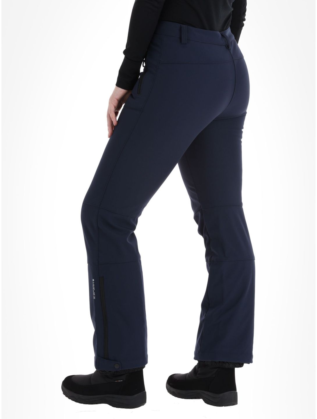 Icepeak, Frechen pantaloni da sci softshell conformato corto donna Dark Blue blu 