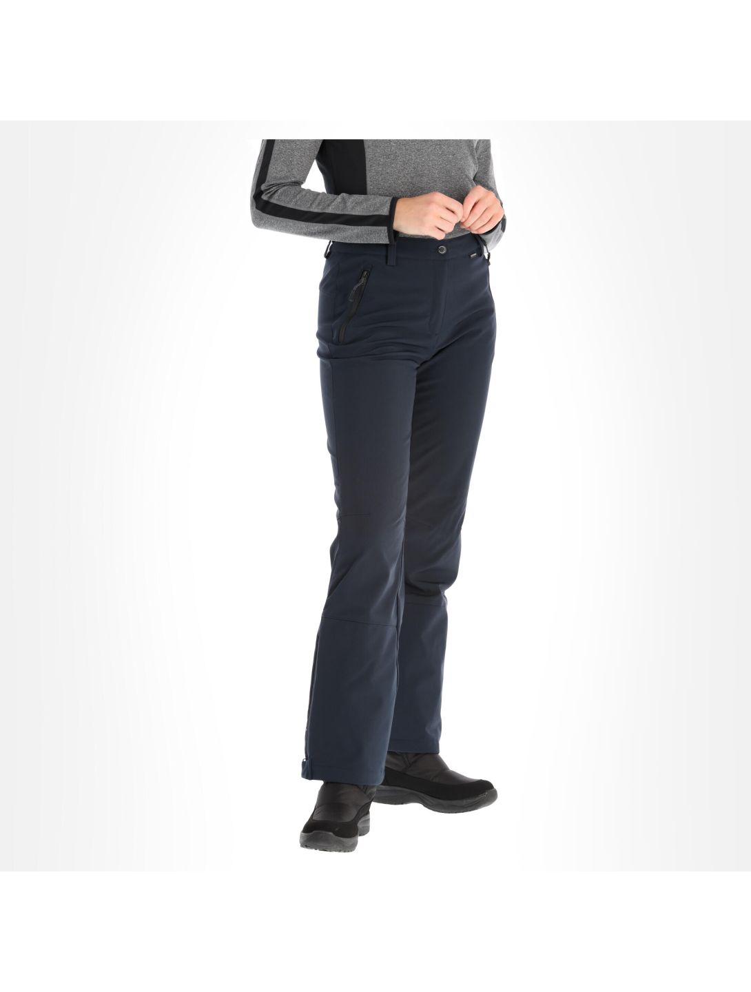 Icepeak, Frechen pantaloni da sci softshell conformato corto donna dark blu