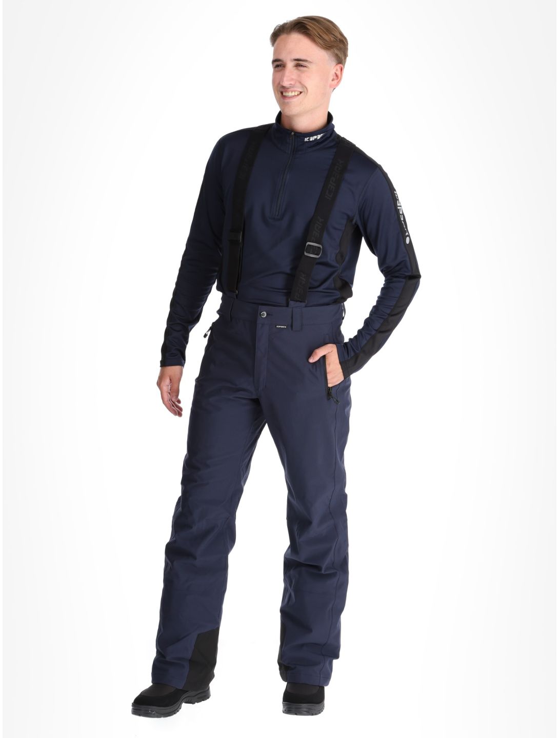 Icepeak, Freiberg pantaloni da sci uomo Dark Blue blu 