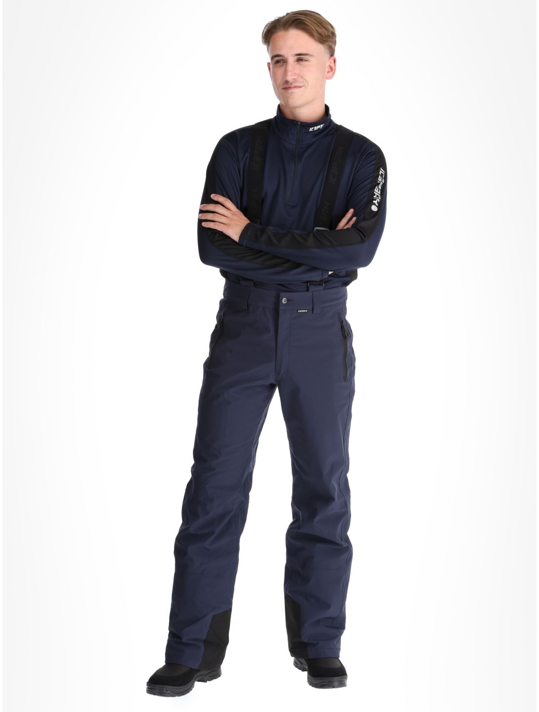 Icepeak, Freiberg pantaloni da sci uomo Dark Blue blu 