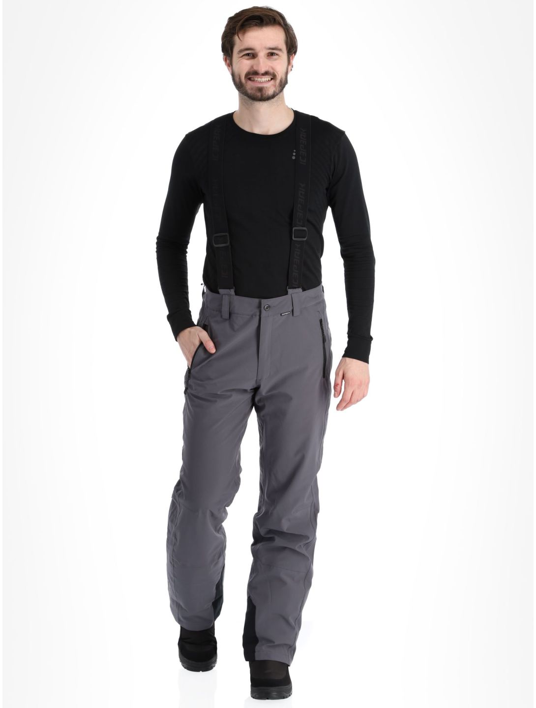 Icepeak, Freiberg pantaloni da sci uomo Granite grigio 