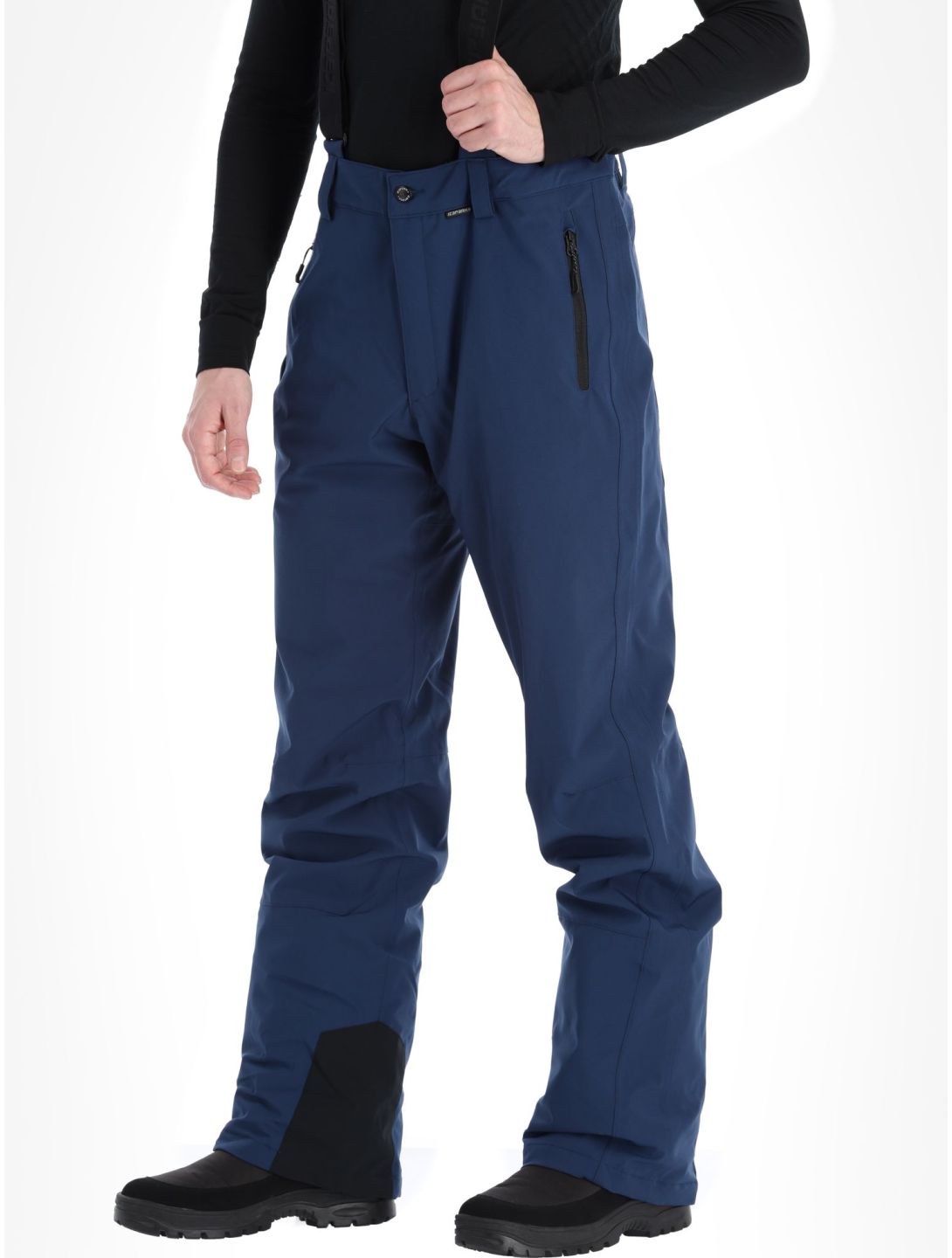 Icepeak, Freiberg pantaloni da sci conformato lungo uomo Dark Blue blu 