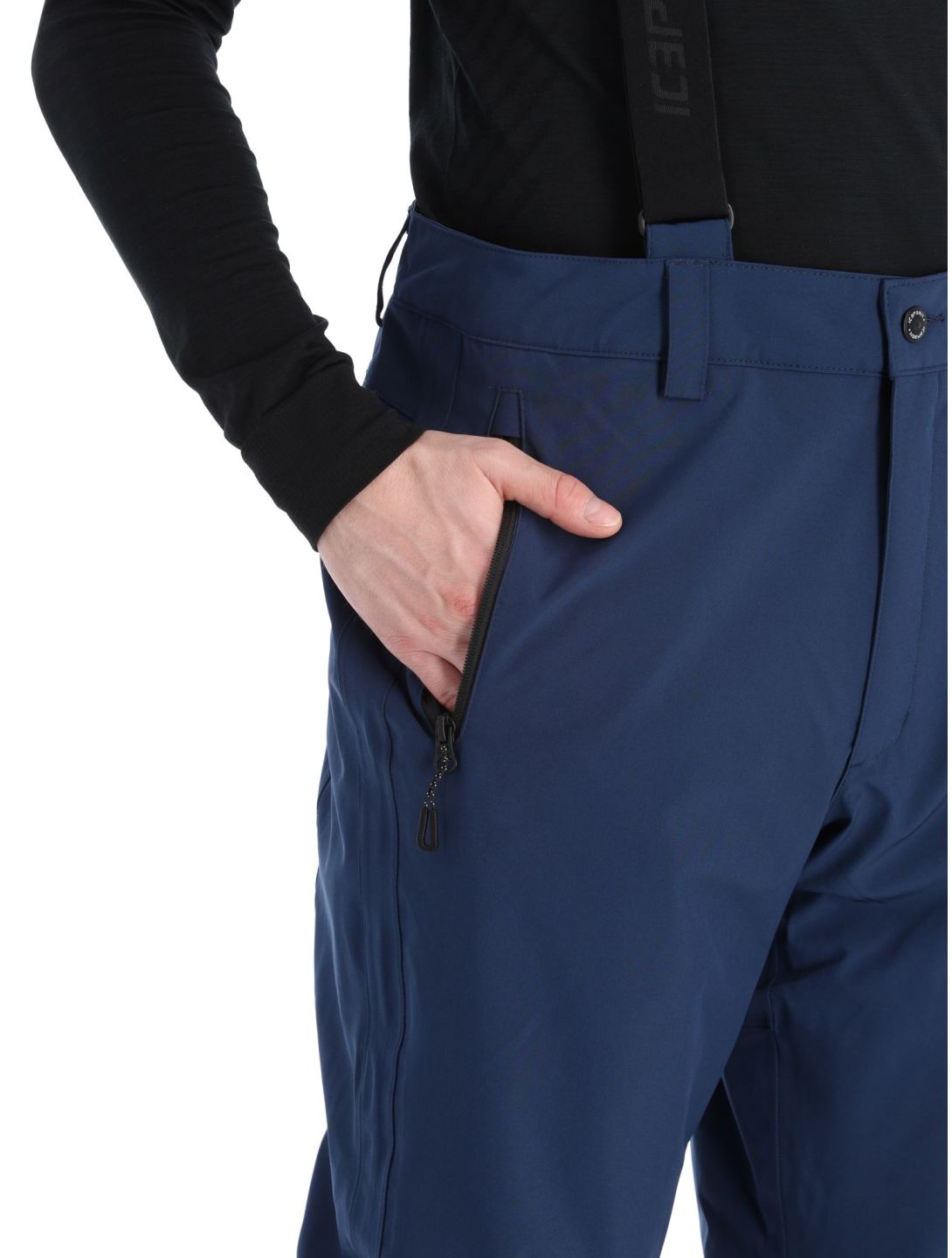 Icepeak, Freiberg pantaloni da sci conformato lungo uomo Dark Blue blu 