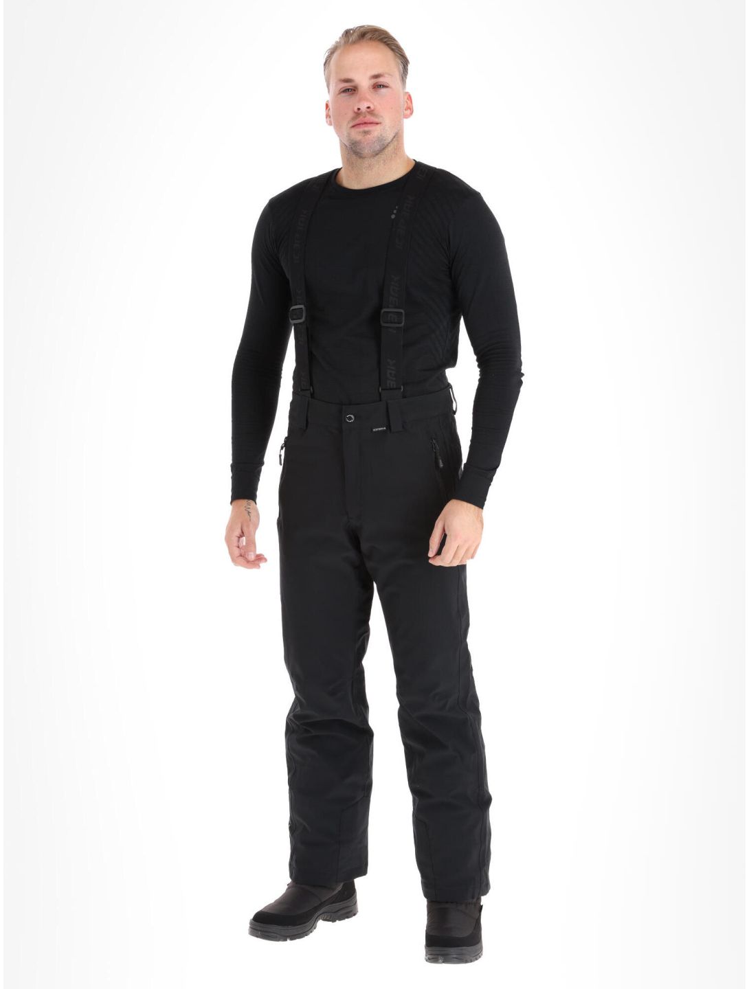 Icepeak, Freiberg pantaloni da sci conformato corto uomo Black nero 