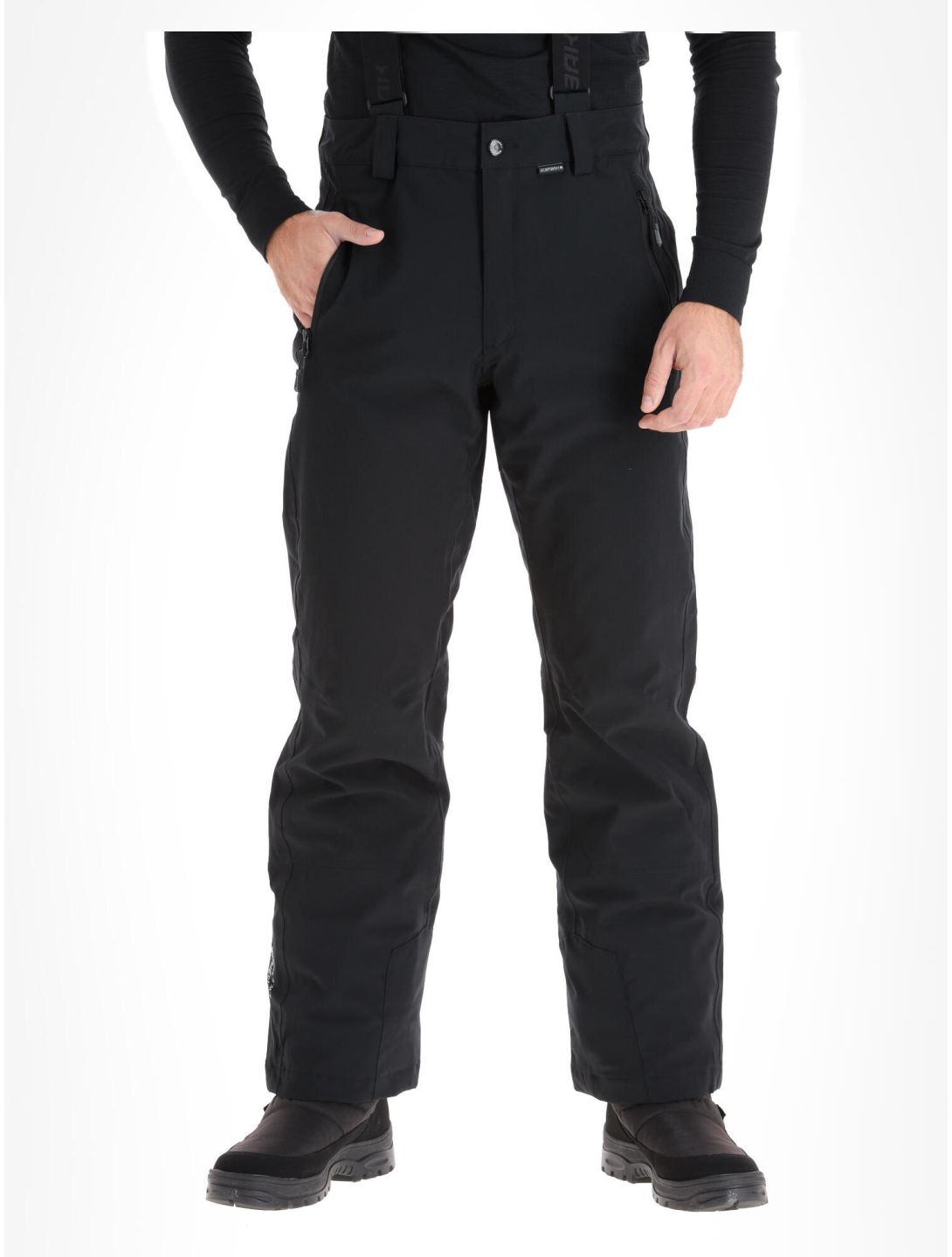 Icepeak, Freiberg pantaloni da sci conformato corto uomo Black nero 