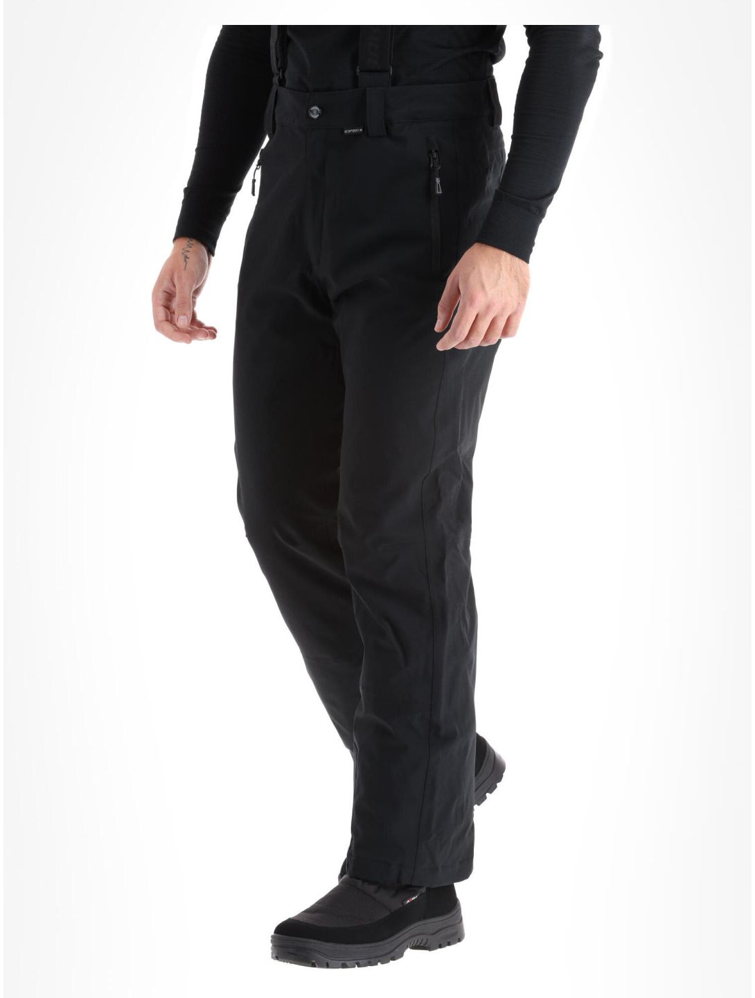 Icepeak, Freiberg pantaloni da sci conformato corto uomo Black nero 