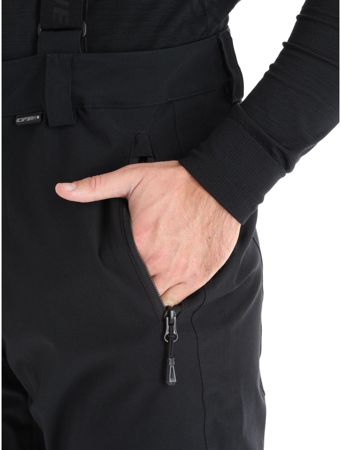 Icepeak, Freiberg pantaloni da sci conformato corto uomo Black nero 