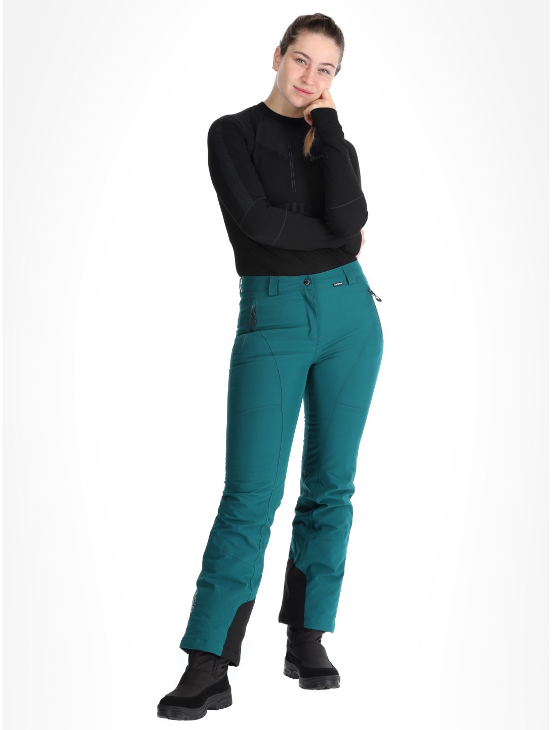 Icepeak, Freyung pantaloni da sci donna Antique Green verde 