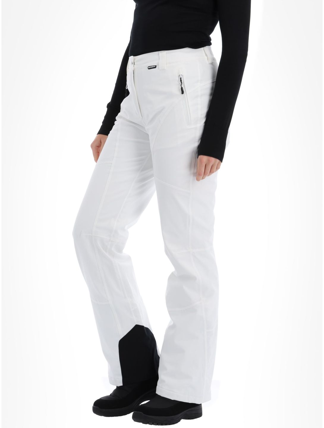 Icepeak, Freyung pantaloni da sci conformato lungo donna Optic White bianco 