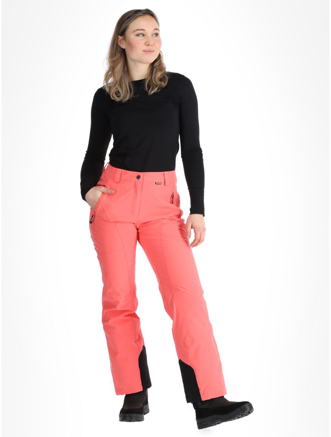 Icepeak, Freyung pantaloni da sci conformato corto donna Pink rosa 