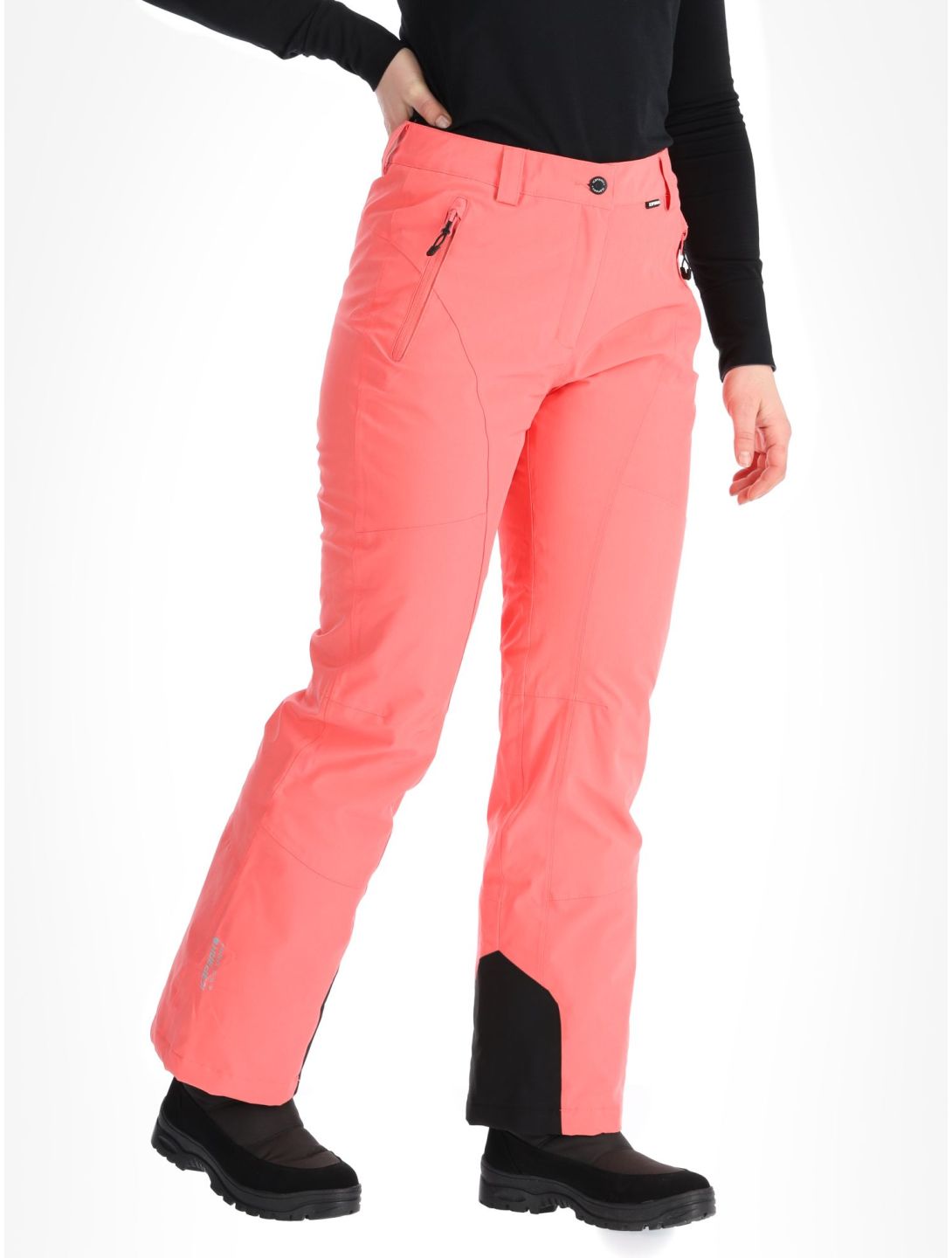 Icepeak, Freyung pantaloni da sci conformato corto donna Pink rosa 