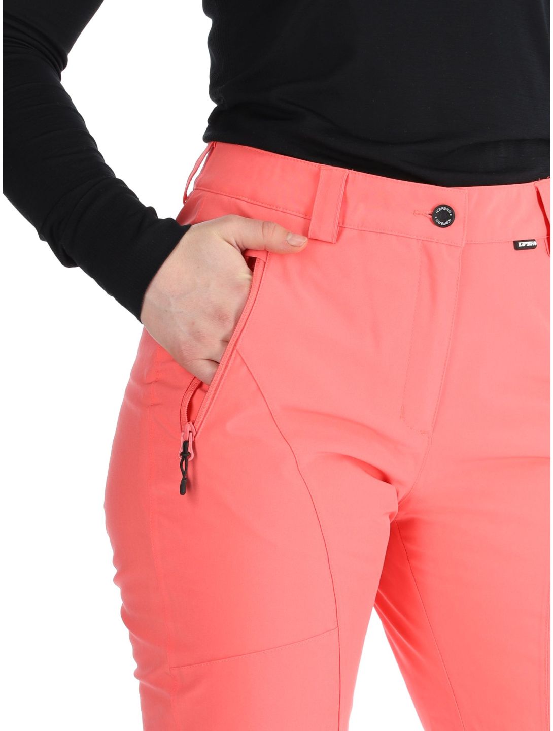 Icepeak, Freyung pantaloni da sci conformato corto donna Pink rosa 