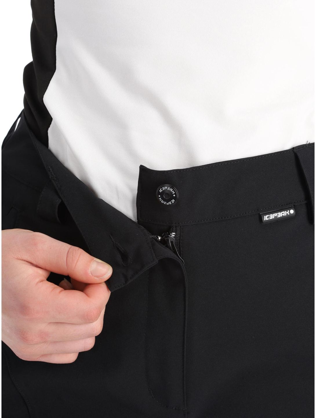 Icepeak, Freyung pantaloni da sci conformato corto donna Black nero 