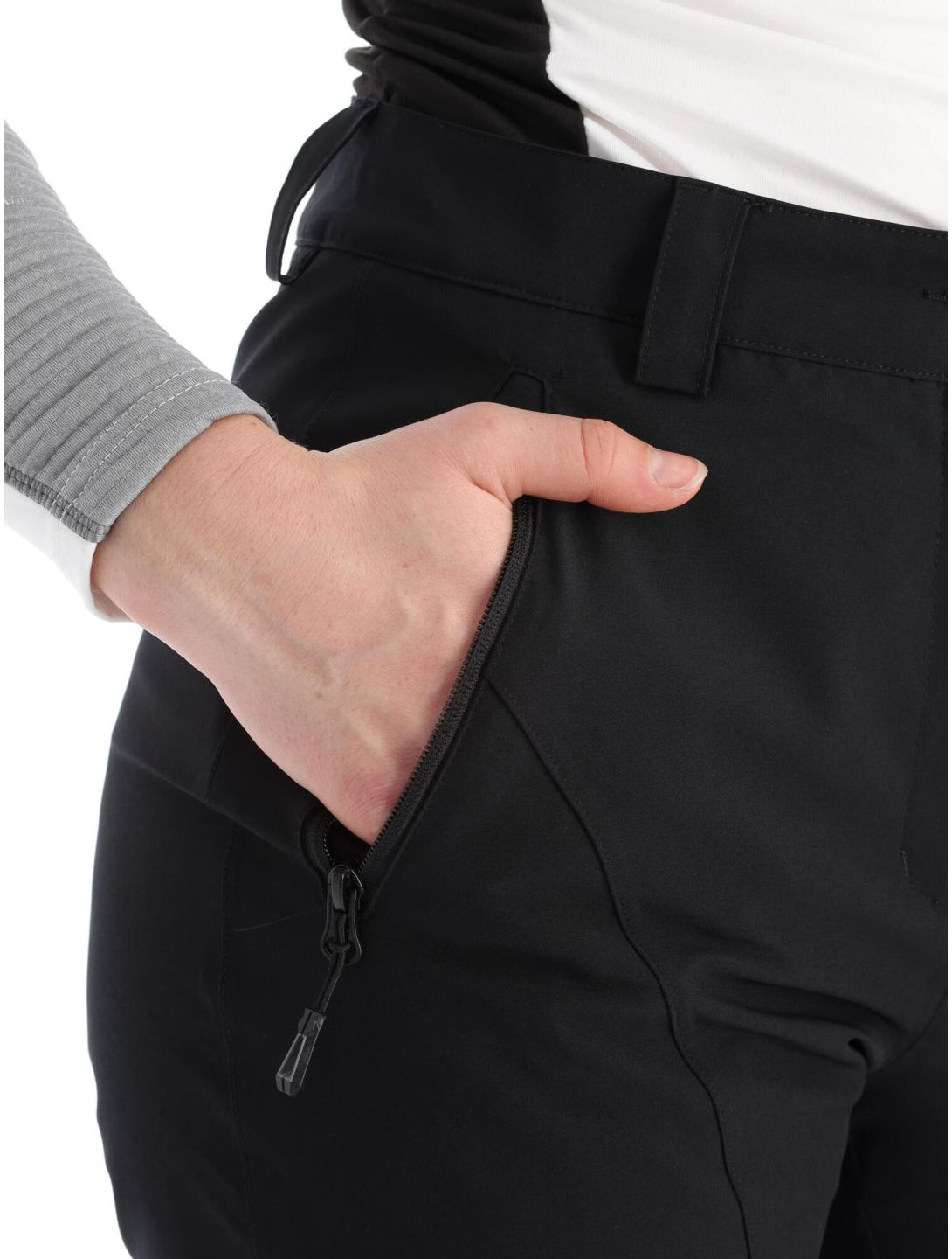 Icepeak, Freyung pantaloni da sci conformato corto donna Black nero 