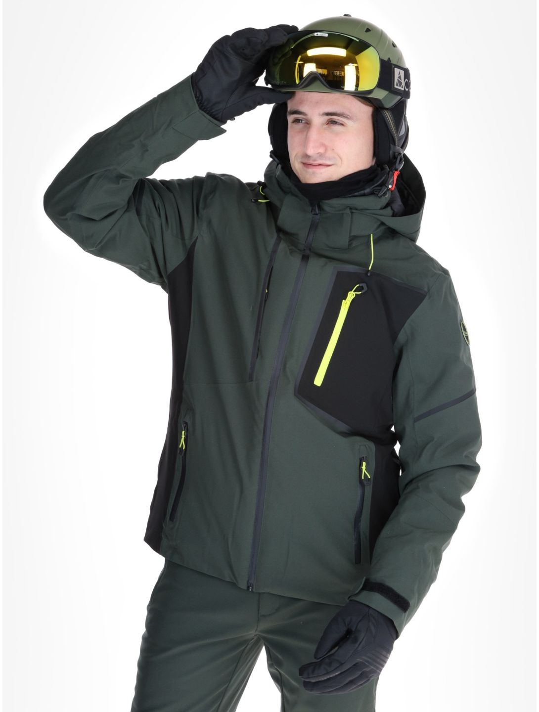 Icepeak, Frisco giacca sci uomo Dark Olive verde 